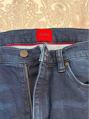 Hugo Dark Blue Organic Cotton Jeans Size 30/32